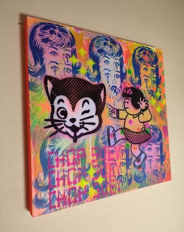 Image of Nancy & Cat / ORIGINAL PAINTING