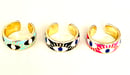 Image 2 of Colorful Enamel Evil Eye Adjustable Ring