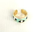 Image 3 of Colorful Enamel Evil Eye Adjustable Ring