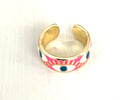Image 4 of Colorful Enamel Evil Eye Adjustable Ring