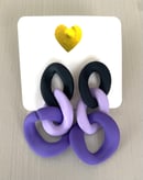 Image 2 of Acrylic Link Earrings