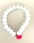 Image 4 of White Opaque Crystal Bracelet
