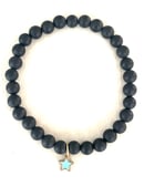 Image 4 of Mini Onyx Star Charm Bracelet