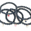 Image 1 of Mini Onyx Star Charm Bracelet