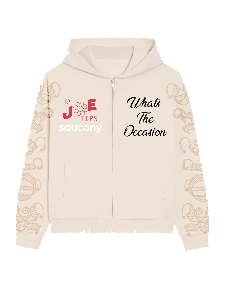 Image of WHATS OCCASION ?? CREAM HOODIE