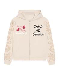 WHATS OCCASION ?? CREAM HOODIE