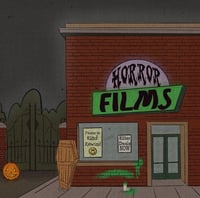 Image of What's your favorite scary movie? 8x8 Print