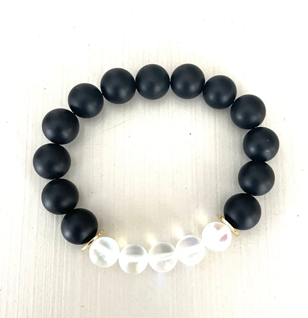 Image of Moonstone Stacker Bracelet