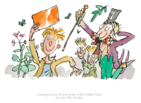 Image 1 of Roald Dahl and Quentin Blake "Greetings To You"
