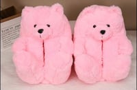 Pink Teddy Bear house shoes