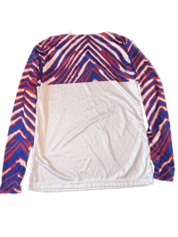 Image 3 of Women’s Long Sleeve Z-Stripes Buffalo Tee - White