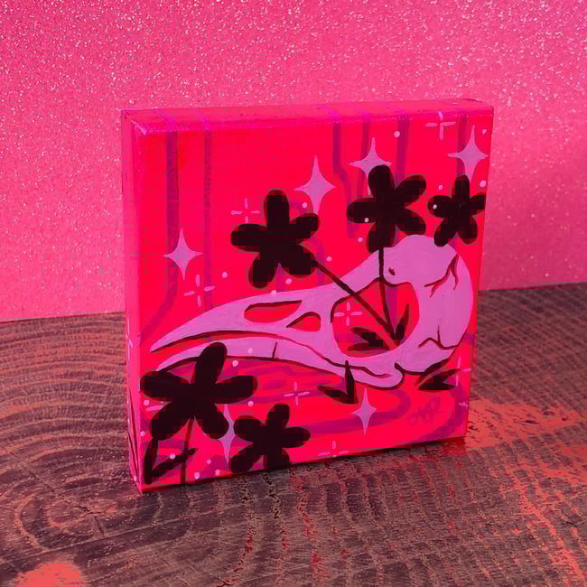 Neon Skull - Original Artwork