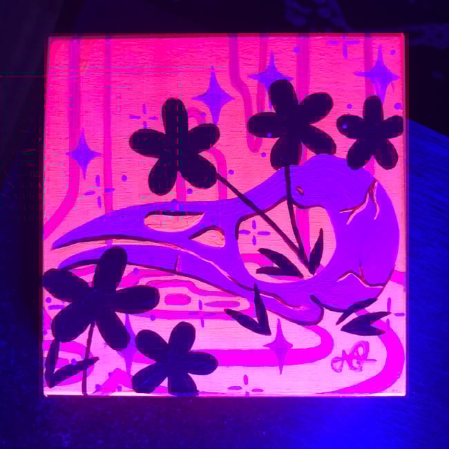 Neon Skull - Original Artwork