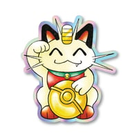 Meowth Holographic Sticker