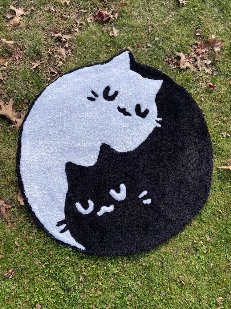 Image of CAT YIN & YANG (3X3FT)