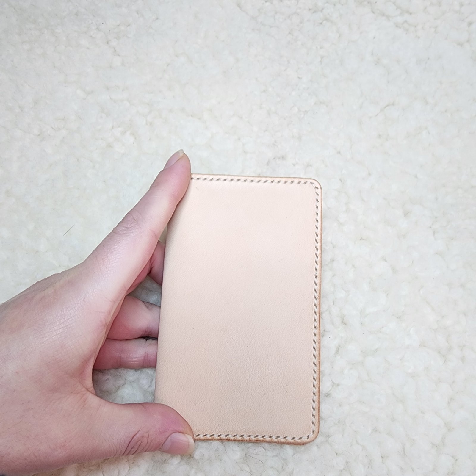 12cm LeatherChaen付■Middle Leather Wallet Medium Wallet - Shinki Hikaku Burgundy Shell Cordovan – Lone