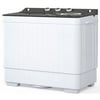 Twin Tub Washing Machine 110v 420w Double Tub With Drain Pump Semi-automatic 26lbs(18lbs 8lbs) 