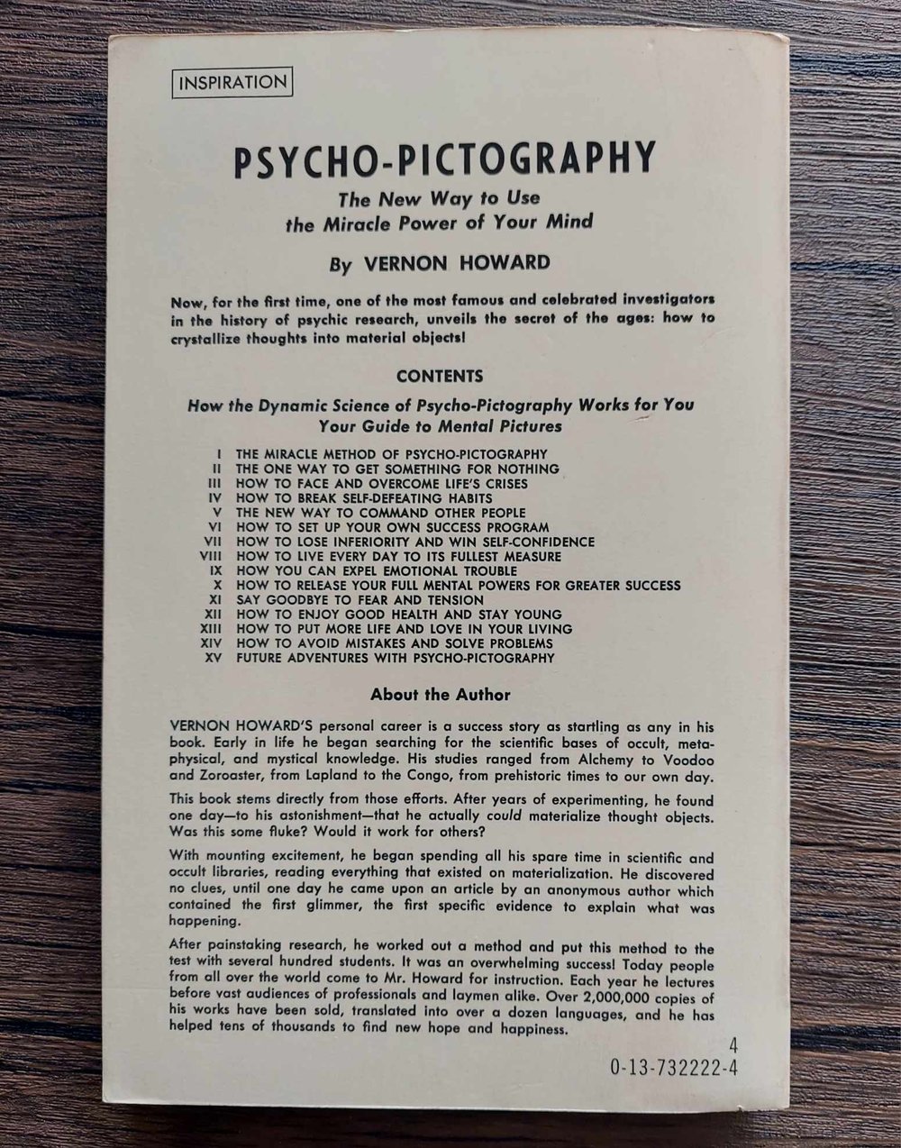 Psycho-Pictography: The New Way to Use the Miracle Power of Your Mind, by Vernon Howard