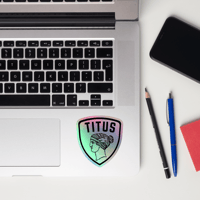 Image 3 of Titus Shield Gladiator Holographic Stickers