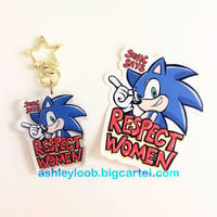 Respect Women Sonic sticker + charm