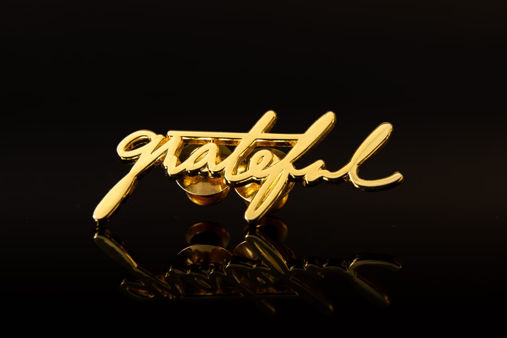 Image of Grateful Pin // Gold