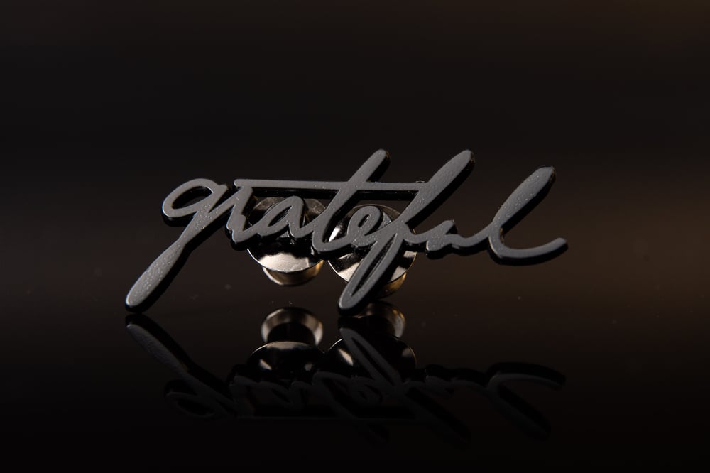 Image of Grateful Pin // Black