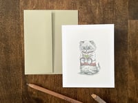 Image 2 of Christmas Sweater Kitten notecard