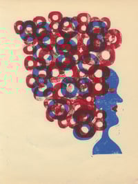 Big Hair Monoprint 2