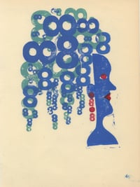 Big Hair Monoprint 6