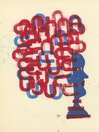 Big Hair Monoprint 8