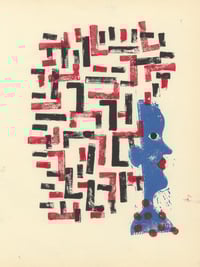 Big Hair Monoprint 9