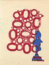 Big Hair Monoprint 11