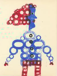 Big Hair Monoprint 12