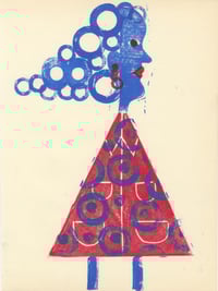 Big Hair Monoprint 13