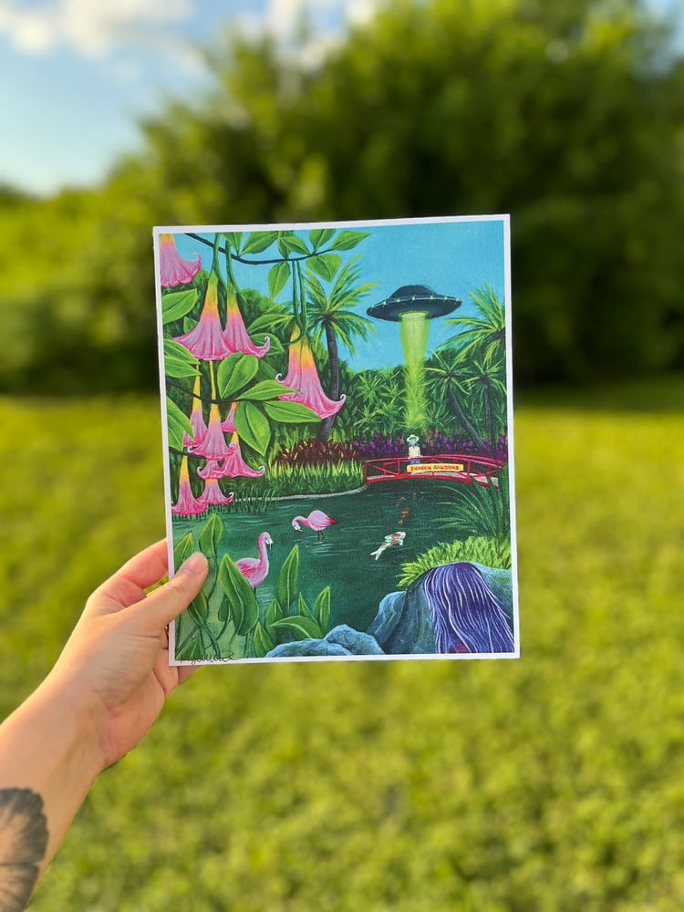 Image of “Sunken Gardens Tourist Abduction” Print