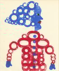 Big Hair Monoprint 16