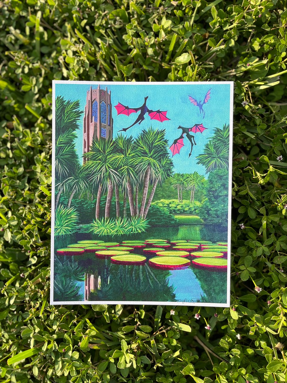 Image of “Bok Tower Dragons” Print