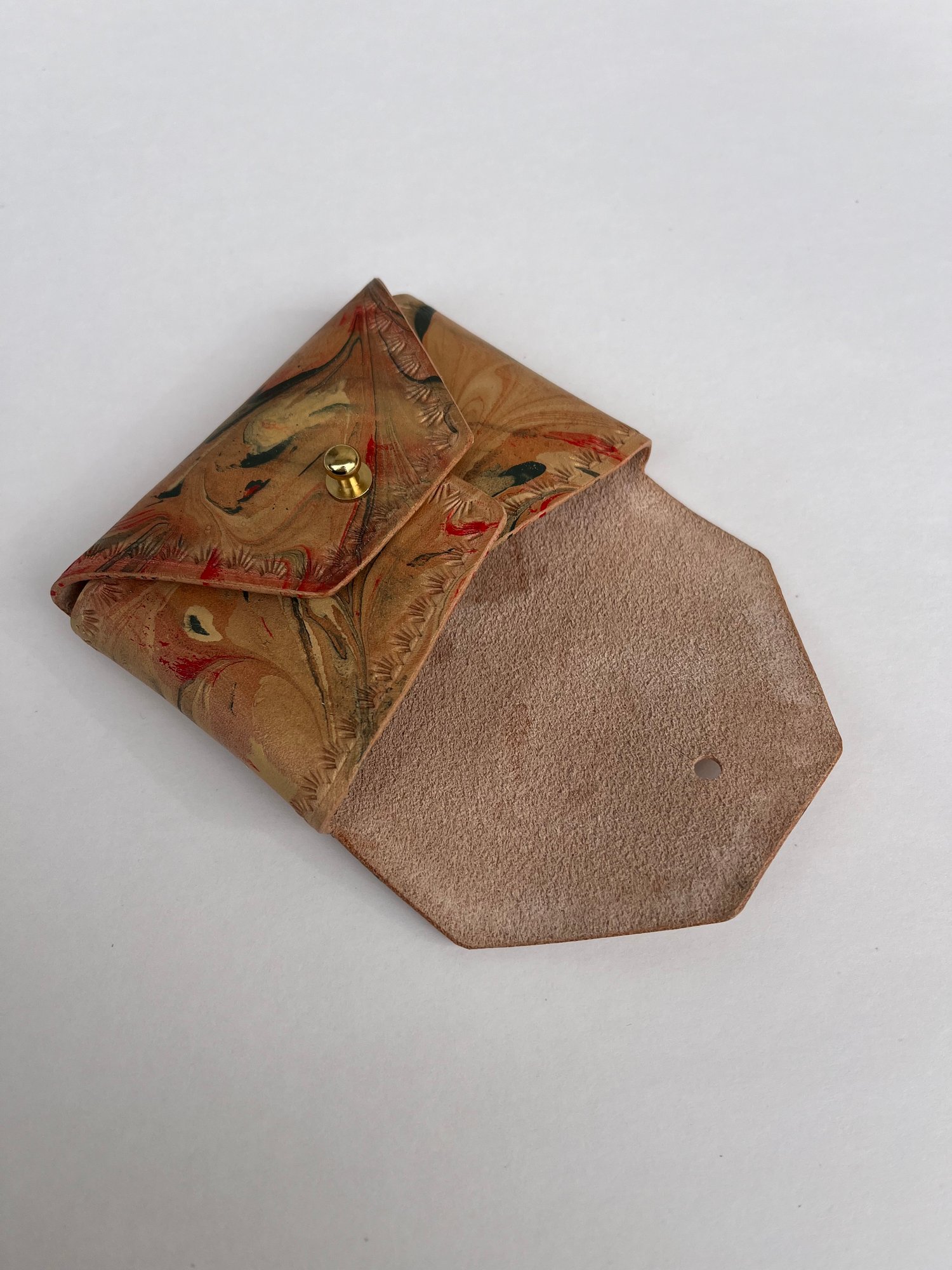 Image of Gold Marbled “No Stitch” Card Wallet