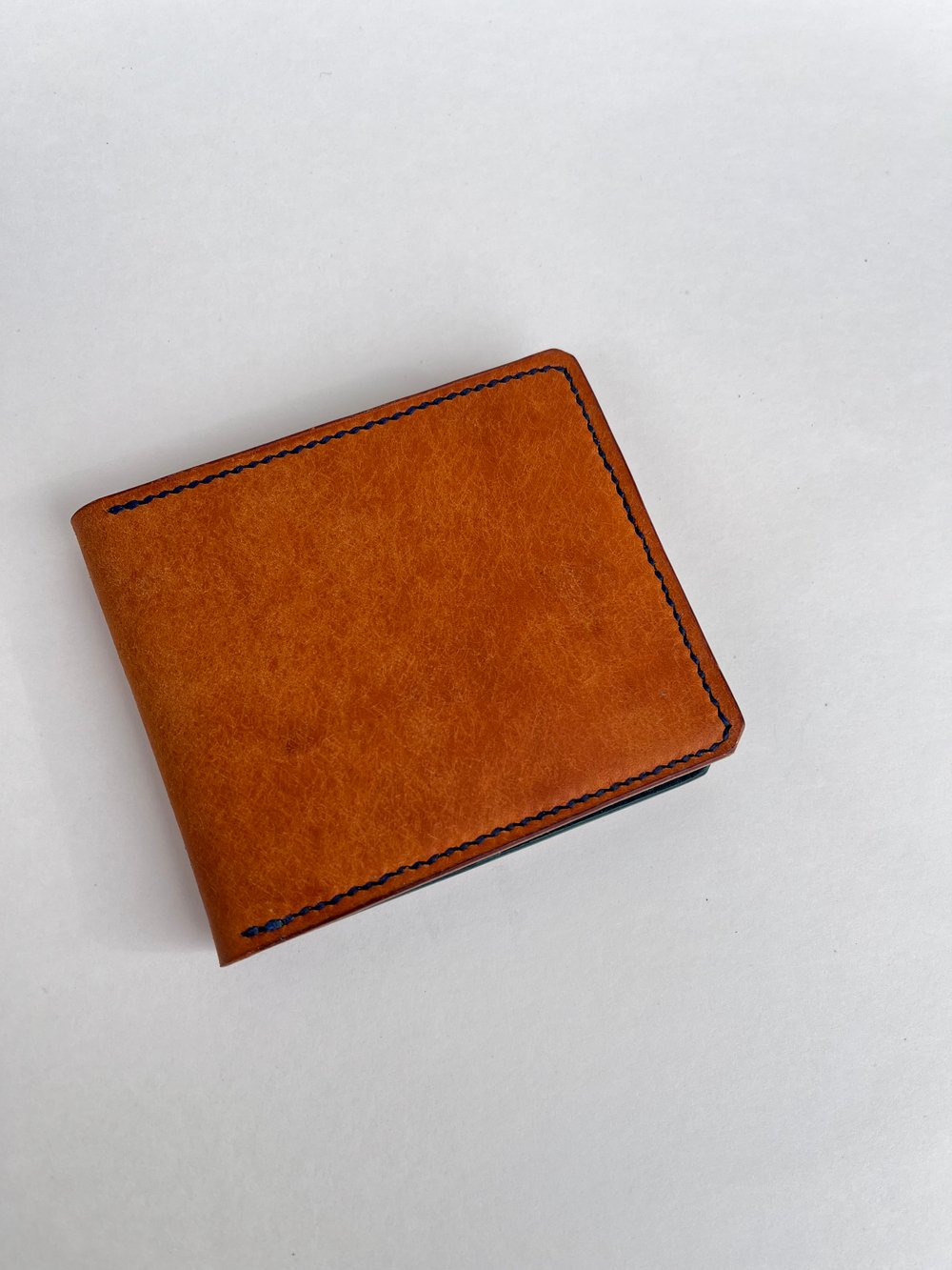 Image of Two-Tone Olmo/Sapphire Pueblo 8-Pocket Slim Bifold