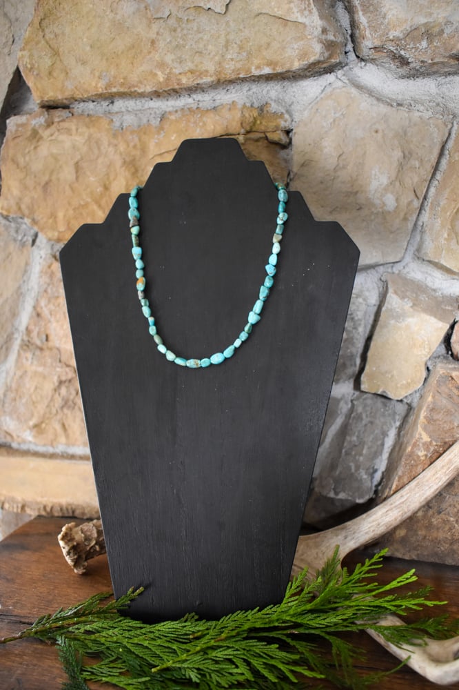 Image of Everyday blue turquoise necklace