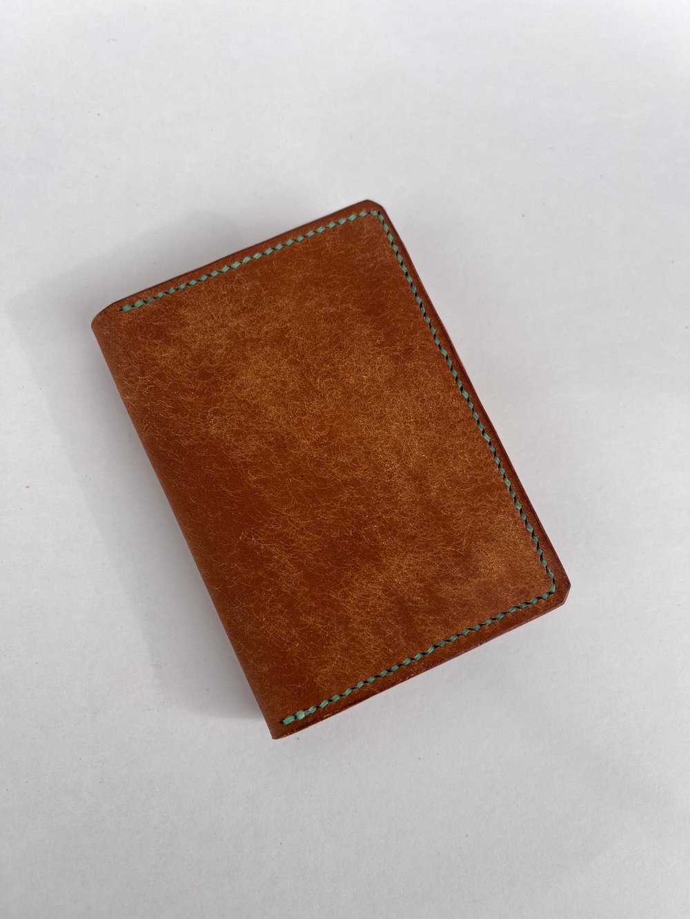 Image of Cognac Pueblo Vertical Cardholder (jade)
