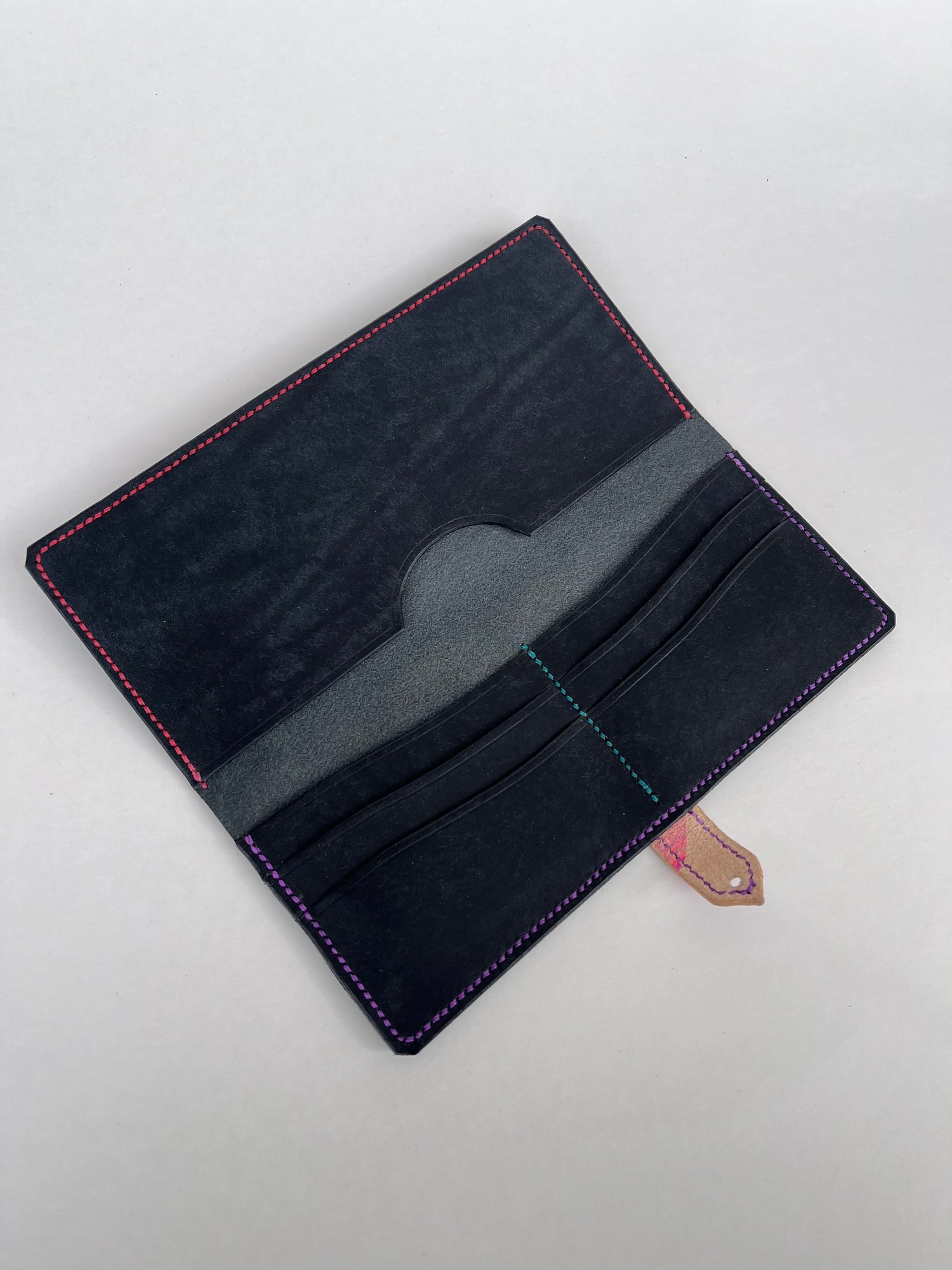 Image of Black Pueblo/Marbled Long Wallet