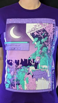 Image 3 of Dreamer Unisex Anime Vaporwave T-Shirt