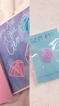Image 1 of You’re A Gem Card and Pin Set