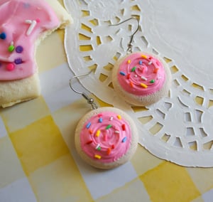 Image of Frosted sugar cookie earrings 