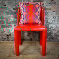 Image 2 of  Velvet Totem Cushion Pink/Blue