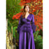 Regal Purple Marabou-cuffed Beverly Dressing Gown  Image 2
