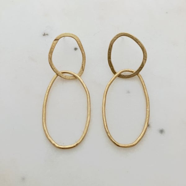 Image of Links Earrings- Large (Made to Order)