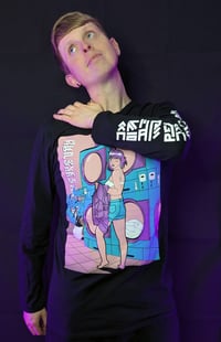 Image 2 of Launderette Unisex Anime Vaporwave Long-Sleeve Shirt