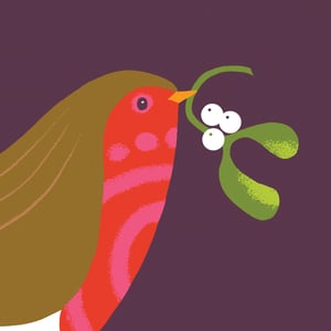 Seasonal Card - Festive Robin